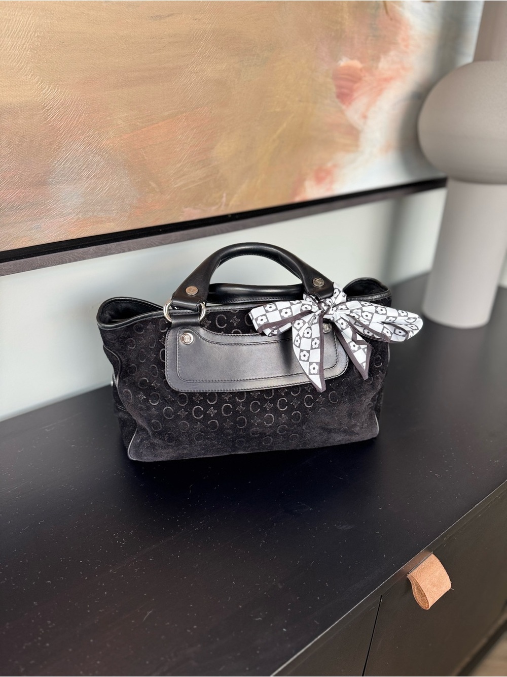 Celine monogram vintage Boogie Bag 2002
